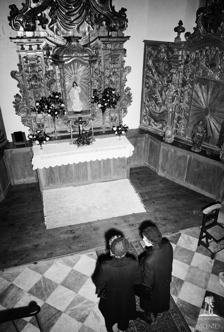  Empress Zita and her daughter Adelheid visit the Chapel of the Sacred Heart of Jesus at the Villa Quinta do Monte, Madeira, on January 11, 1968. Photo courtesy of Fr. Cyrille Debris (via Sister Joana da Cruz)