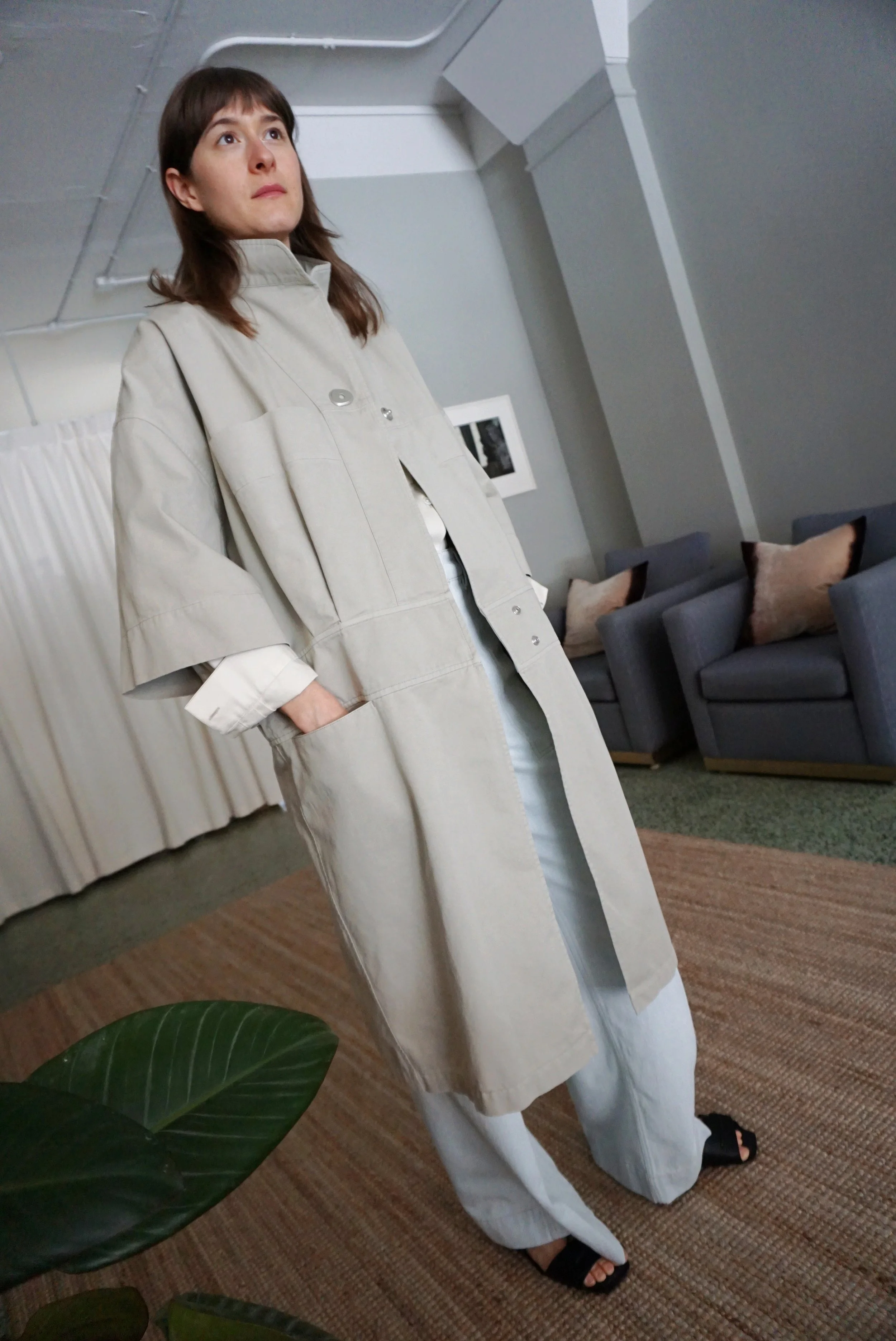LEMAIRE SHORT SLEEVE COAT — EWANIKA