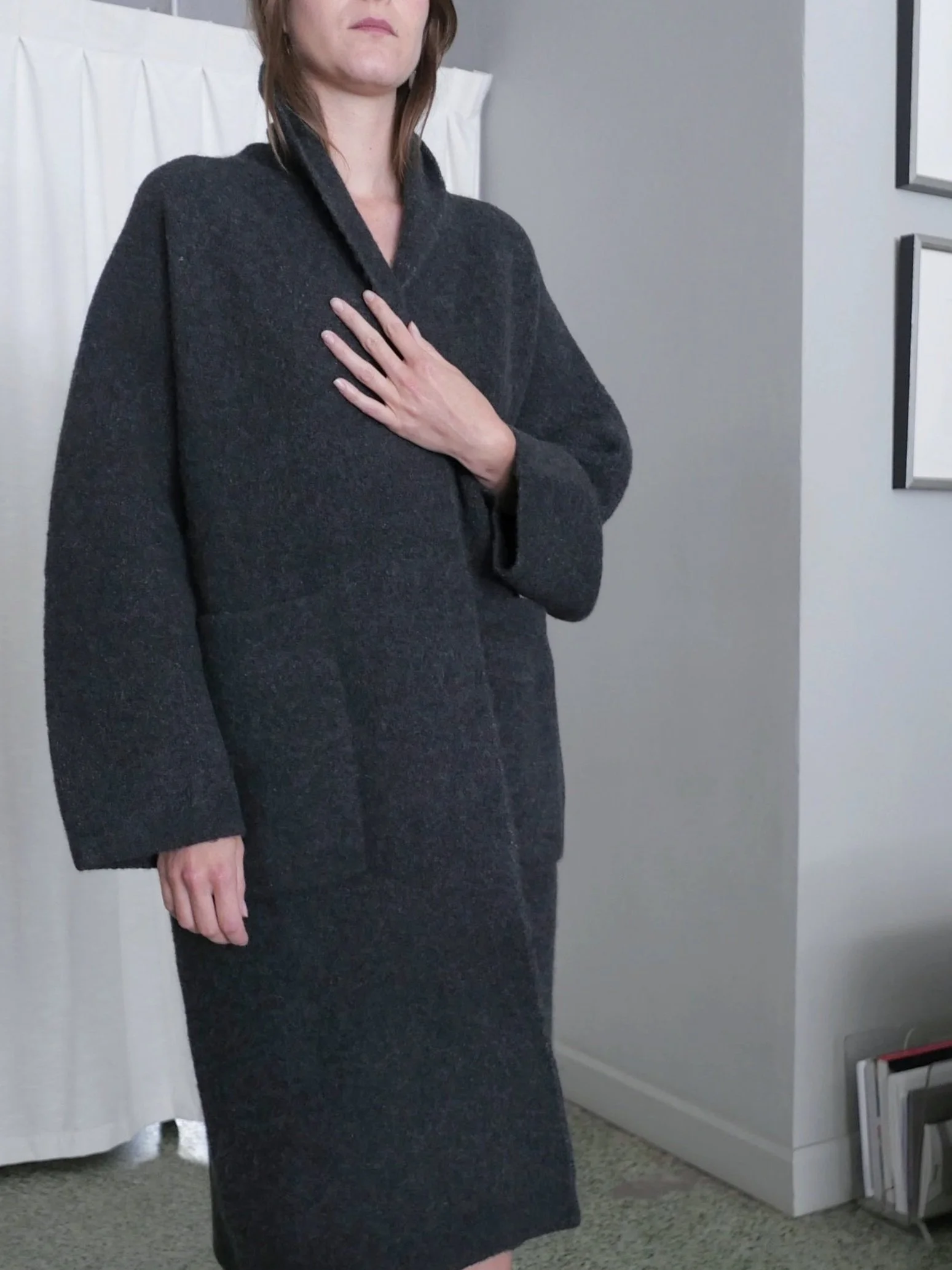 louren 低く doubleface over wool jacket 