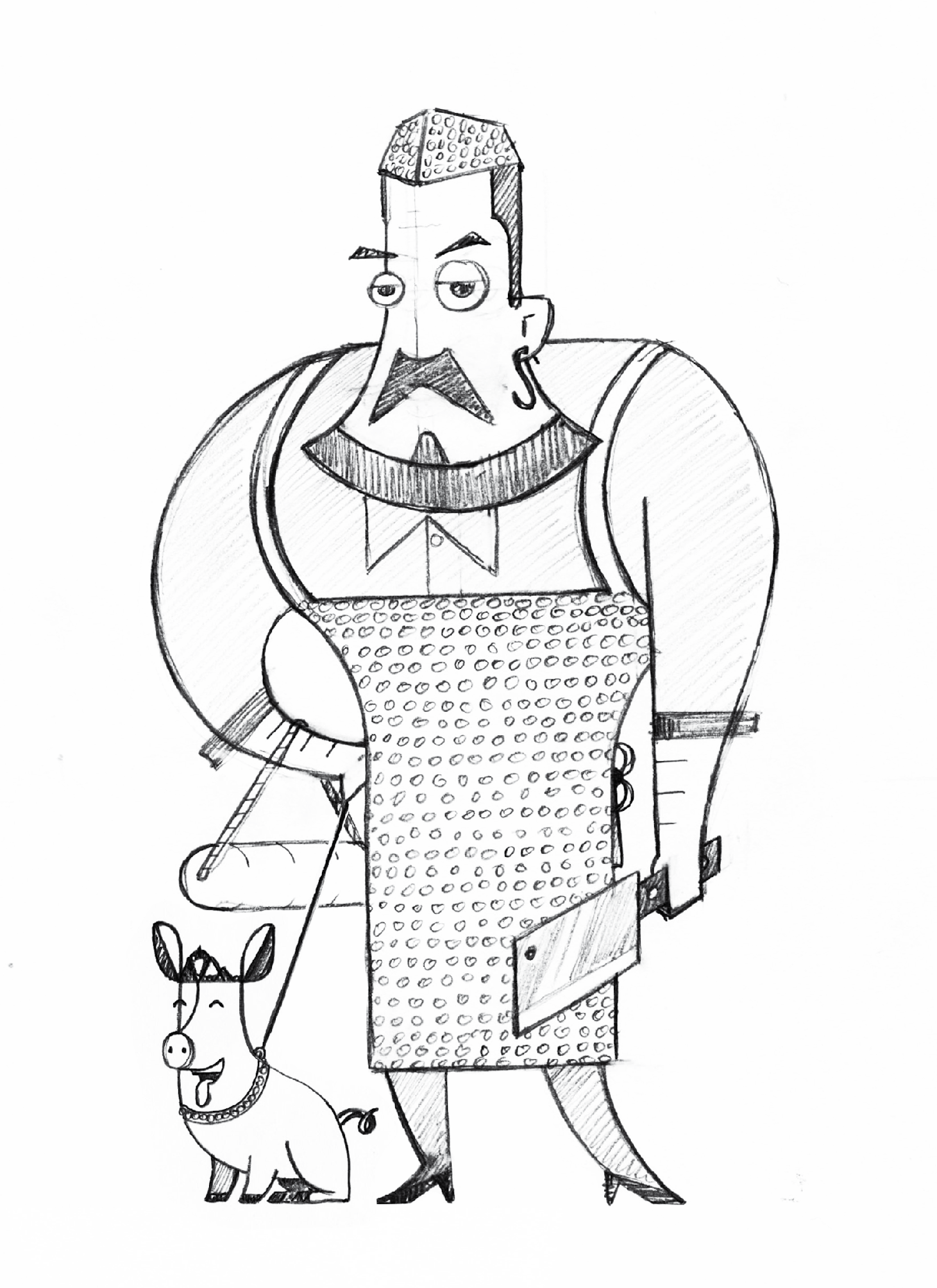 Final concept sketch after the second revisions