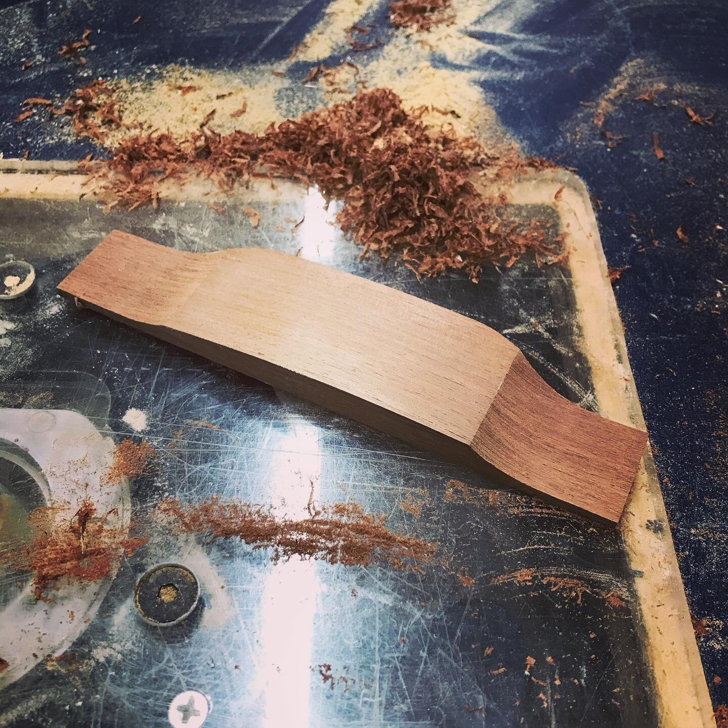 A bridge over troubled tonewoods. 

I&rsquo;m making this guitar right now using all North American wood. It&rsquo;s definitely the first time I&rsquo;m making bridges out of something that isn&rsquo;t rosewood or ebony. This bridge that I&rsquo;m ma