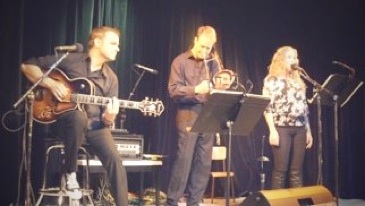 This photo is of us with our special guest singer, April Larocque, who sang at our fundraiser concerts as well as the concert at the Regina Jazz Society. Soon, we will also post some videos from a DVD production that was filmed during our final concert at the Hotel Saskatchewan.