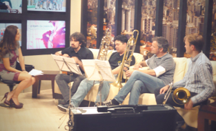 BH News TV, Savassi Jazz Festival, Torro do Alta Villa Joao Luis, Git. Manassas Malcher, Trb. Wolf Meyer-Johanning, Trb. Shawn Grocott, Trb.