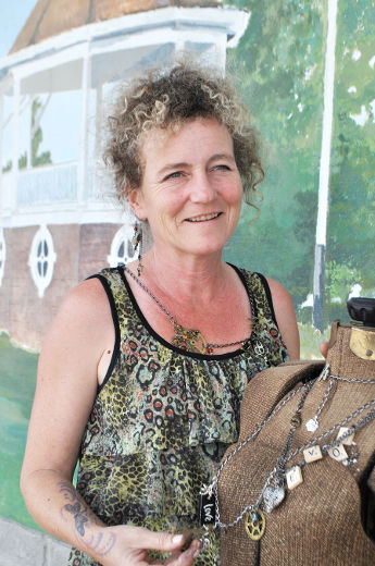 Catie Raymond designs original one-of-a-kind jewelry; photo by Roberta Bell, for the Orillia Packet and Times