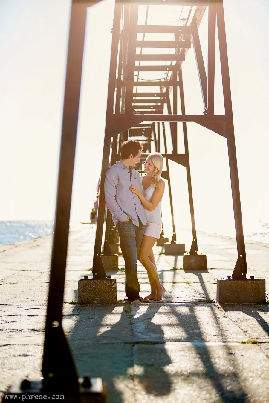 Grand Haven Beach Engagement - Abby and Darryl
