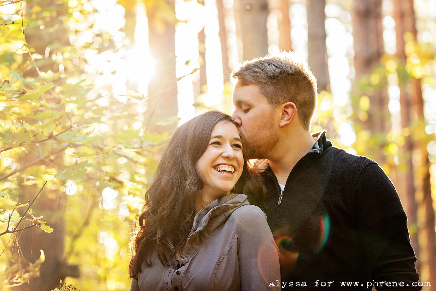A Michigan Pine Tree Engagement | Hannah + Paul | Associate Alyssa 