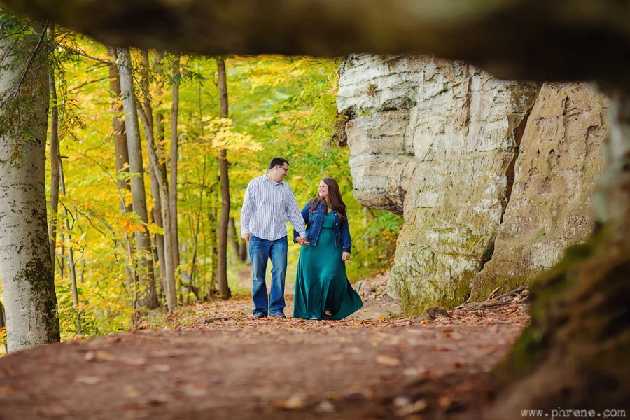 A Fall Grand Ledge Engagement - Natalie and Jason 
