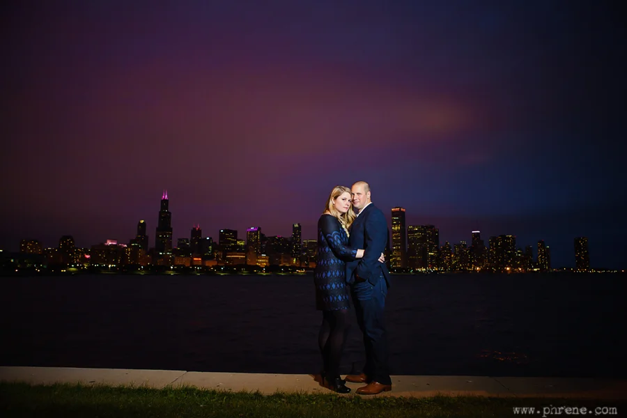 Chicago Skyline Engagement - Stacey and Greg