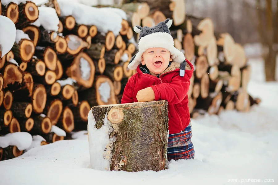 Country Winter Baby Shoot - Woody is 1yr
