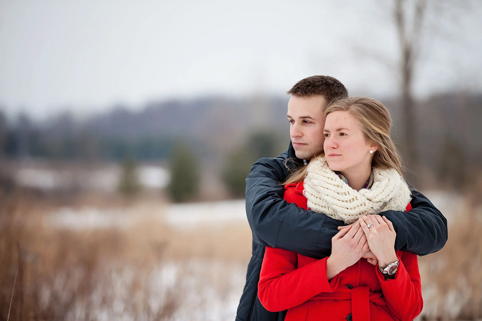 A Michigan Winter Engagement | Kim + Ryan | Associate Alyssa