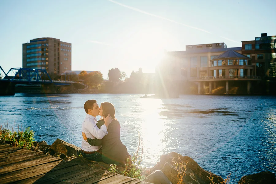 Fall Downtown Grand Rapids - Sonya & Nick Engaged