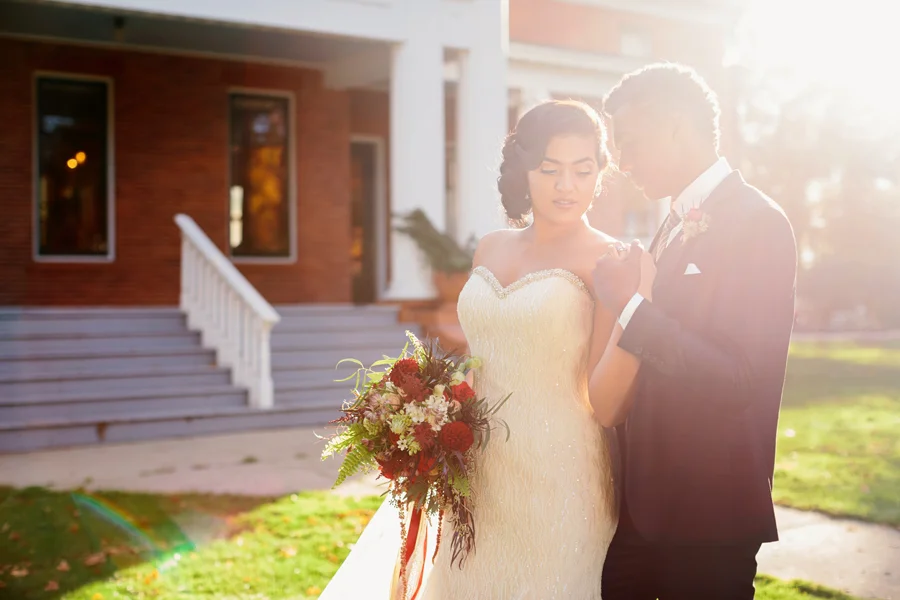 Romantic Marsala and Gold Styled Shoot