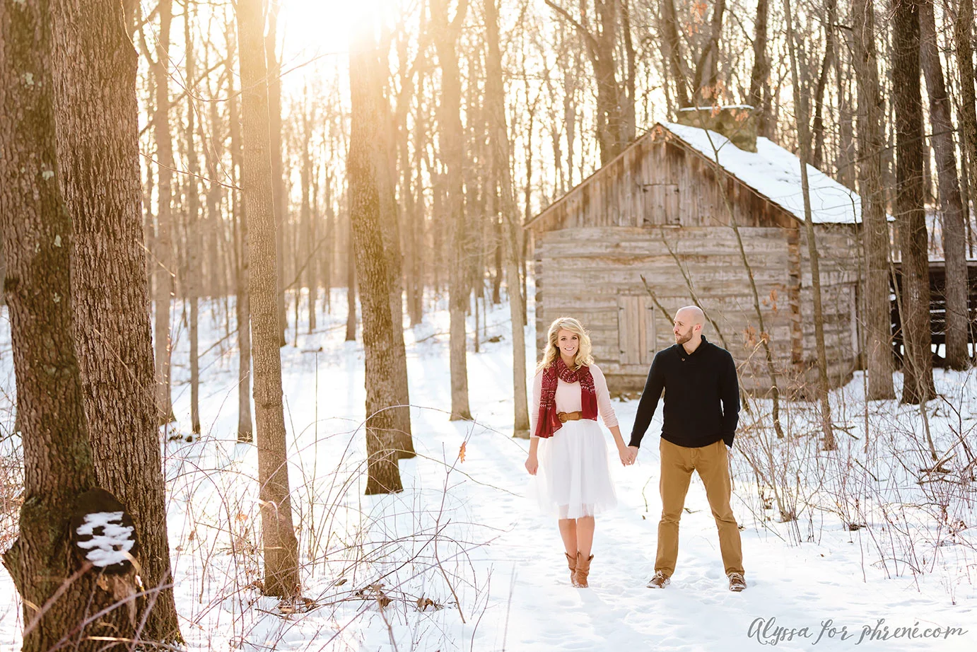 Winter Wonderland Engagement | Nicole + Ben | Associate Alyssa