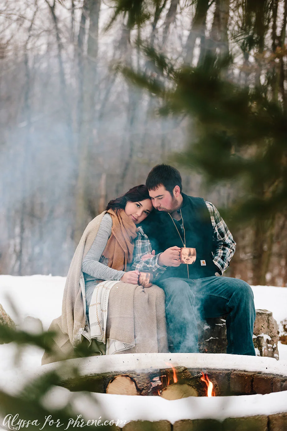 Bonfire Engagement | Kelly + Zac | Associate Alyssa