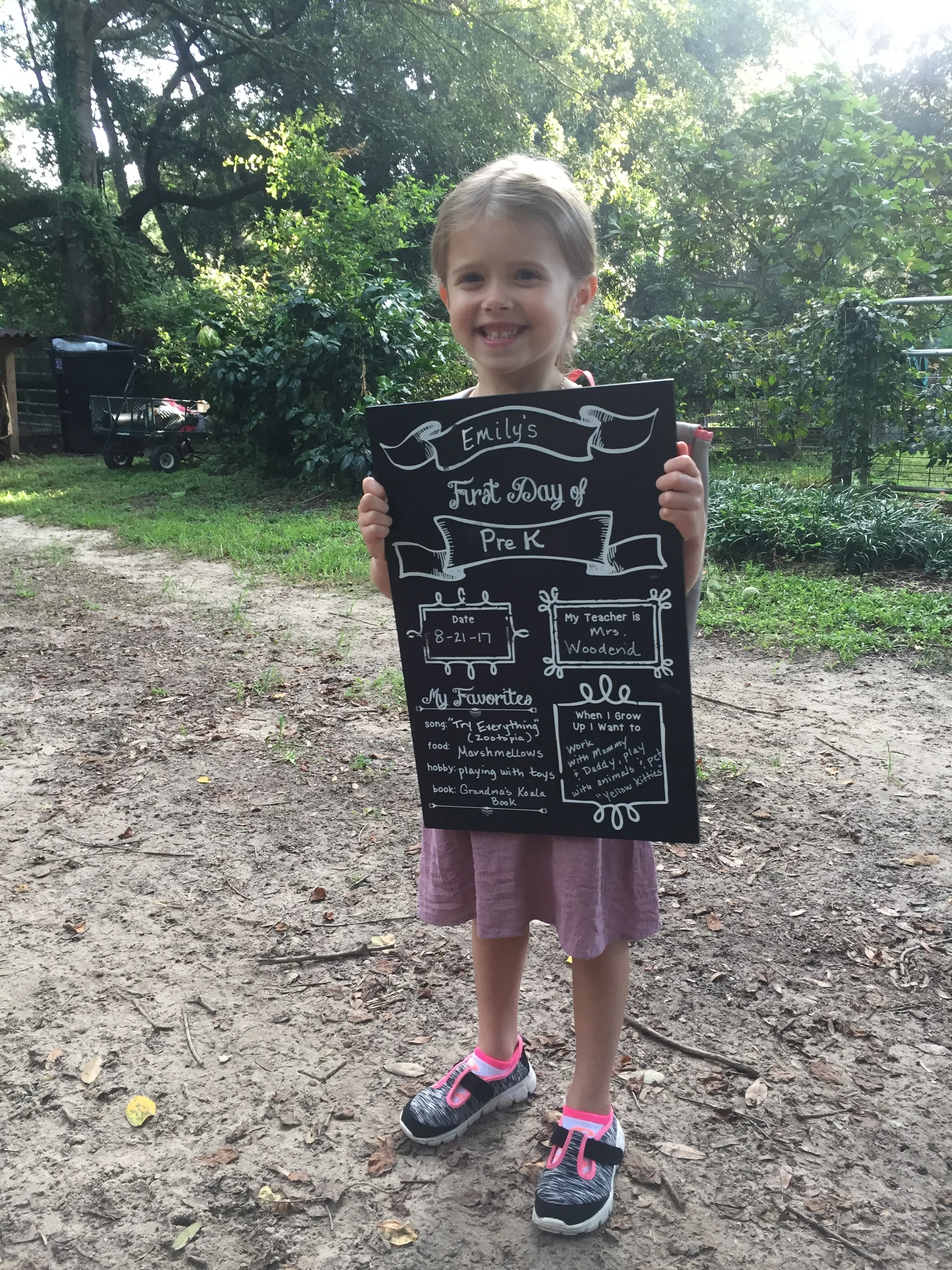 Emily's 1st Day Of PreK!