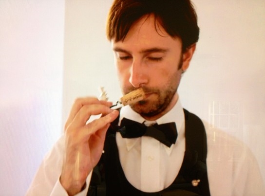 Above, a WSA/NASA Gold-Pin Certified Sommelier as shown in the movie SOMM