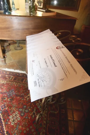 The certificates awaiting their owners