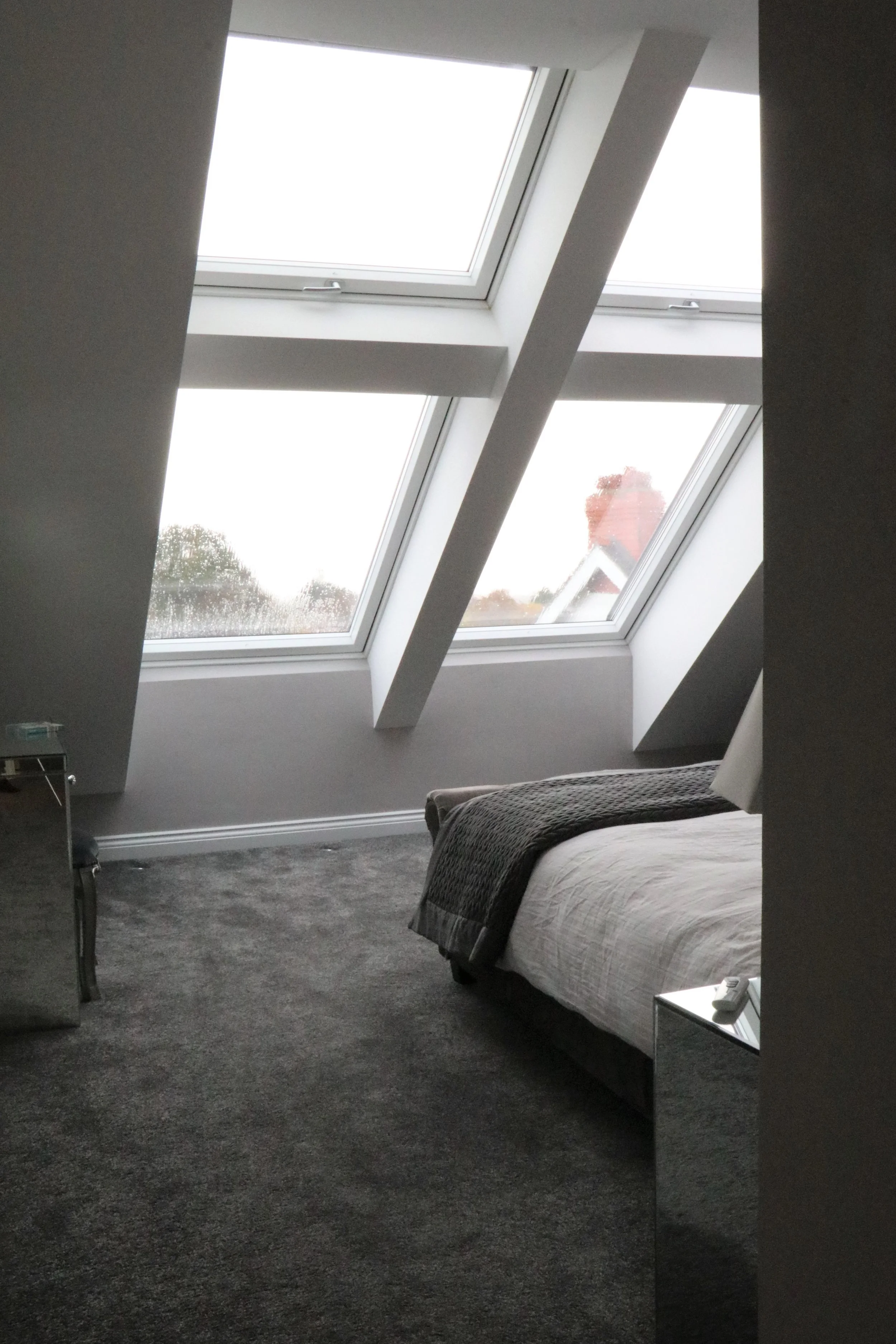  The master bedroom suite takes up the entire first floor, creating a secluded refuge from the everyday bustle of family life. 