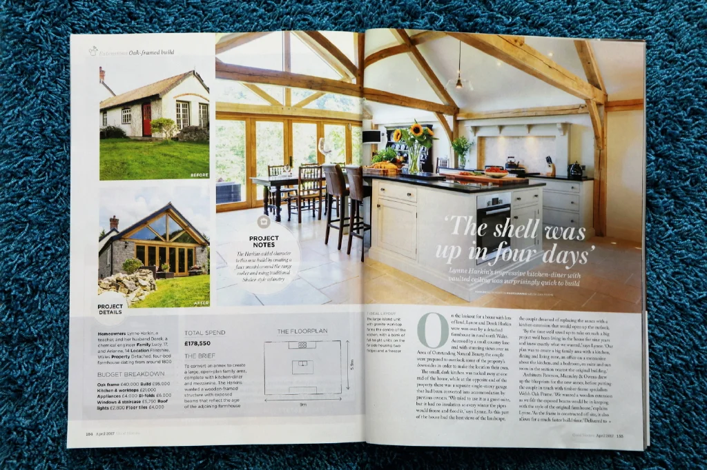 Farmhouse renovation and extension featured in Good Homes Magazine