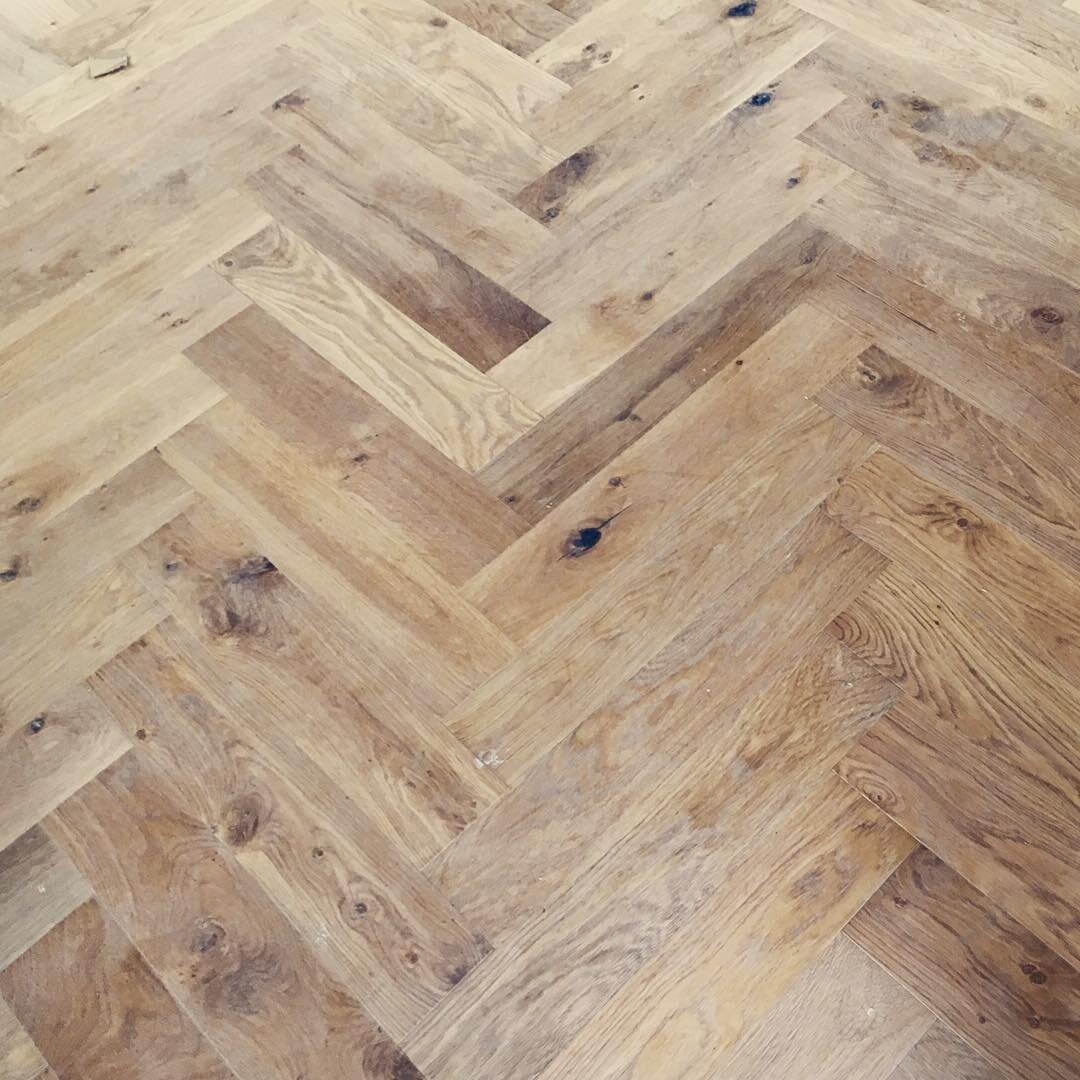 Herringbone Natural Engineered Oak Installed at Church #Refurbishment in Llandudno #herringbone #oak #floor #ihavethisthingwithfloors