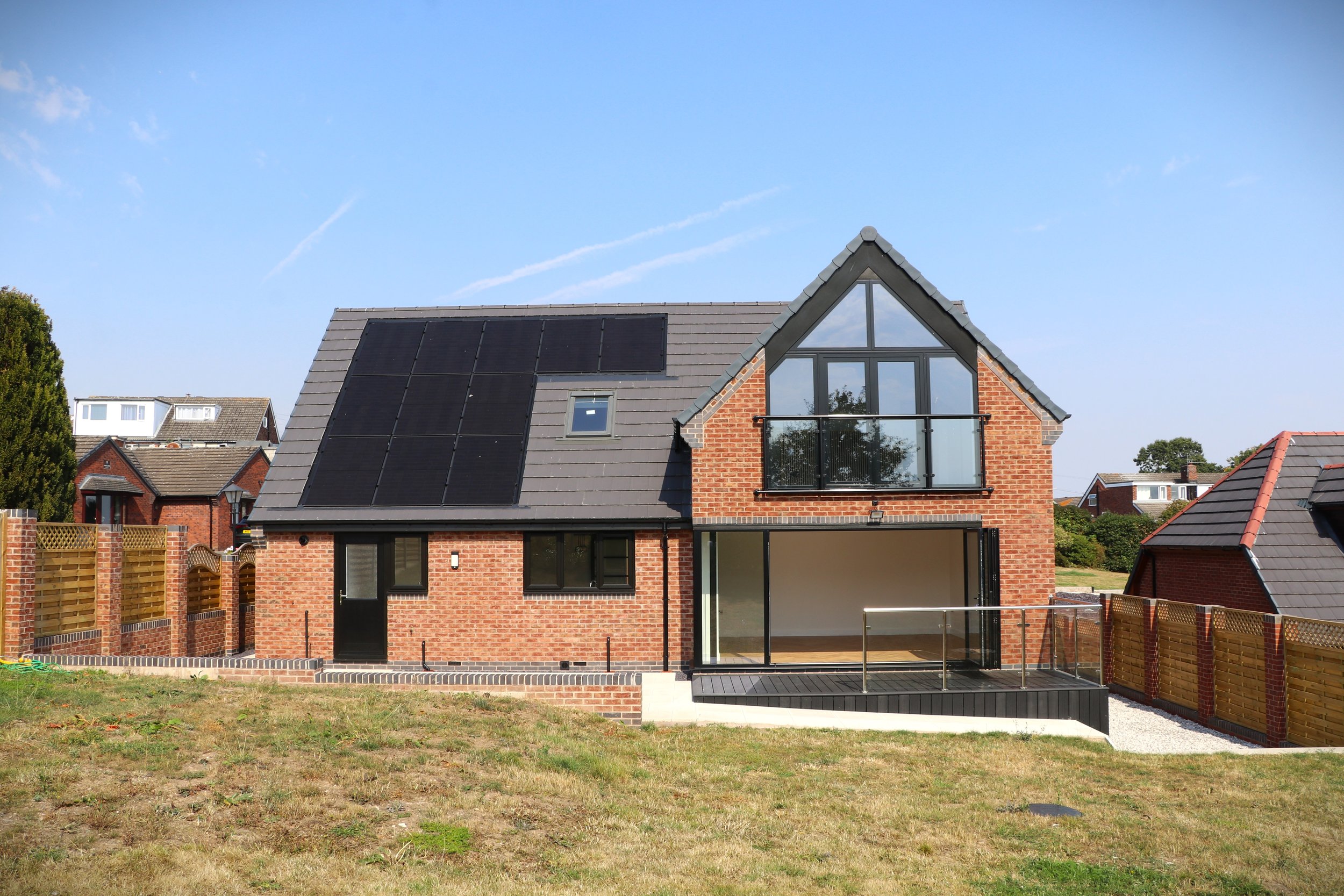  The dwelling is nestled at the end of a quiet cul-de-sac, with uninterrupted views of the open countryside to the rear elevation. 