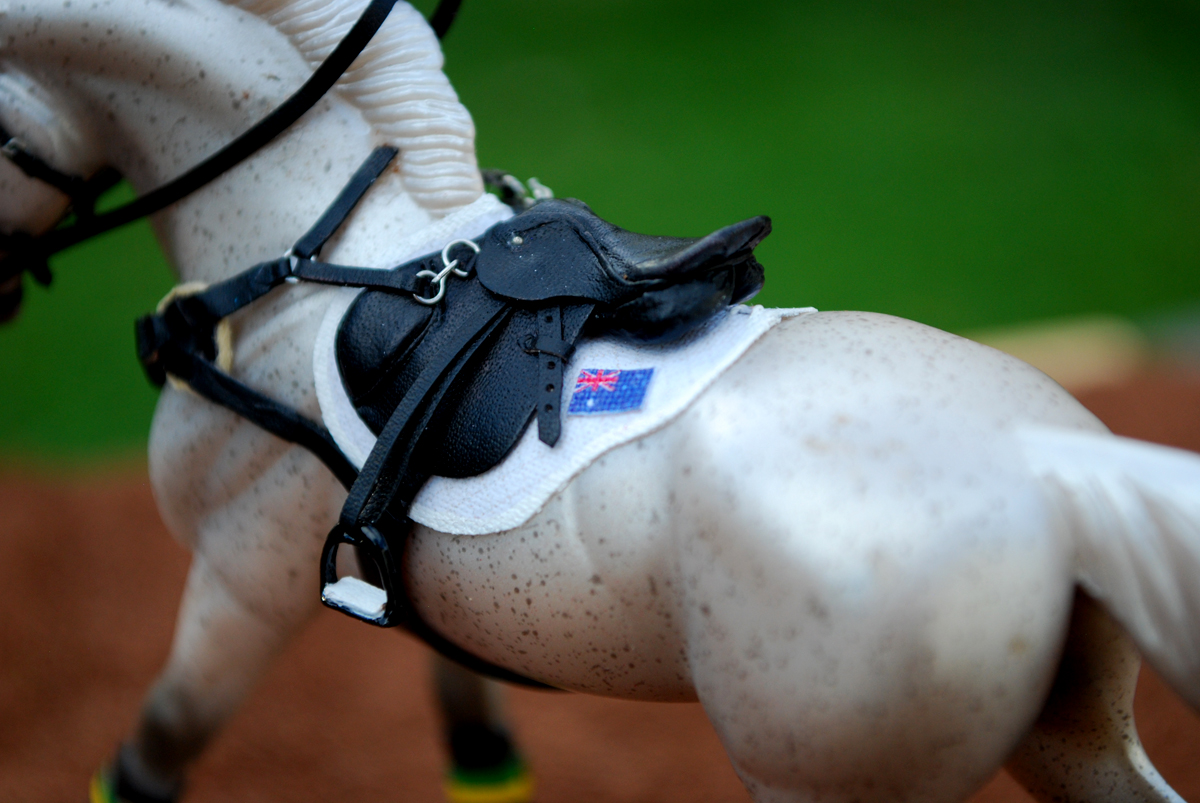 This commission was a portrait set of an Australian eventing team member in Rio.