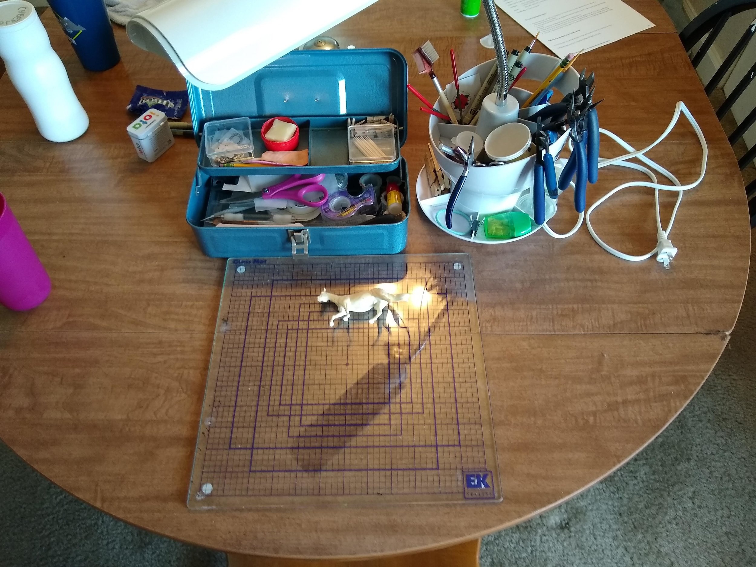 Workspace - kitchen table!