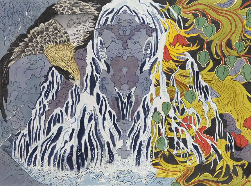 Raptor Falls, 46"H, 2010