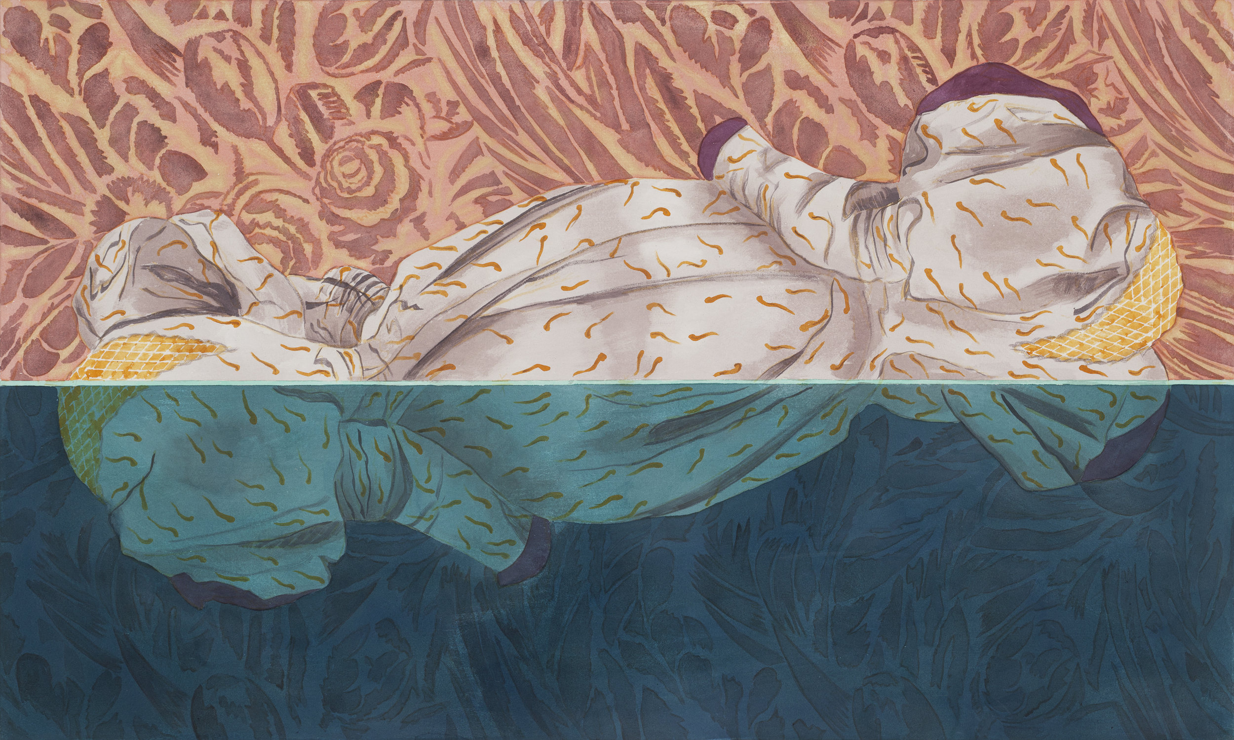   Barely Afloat , 36” x 60”, 2018 