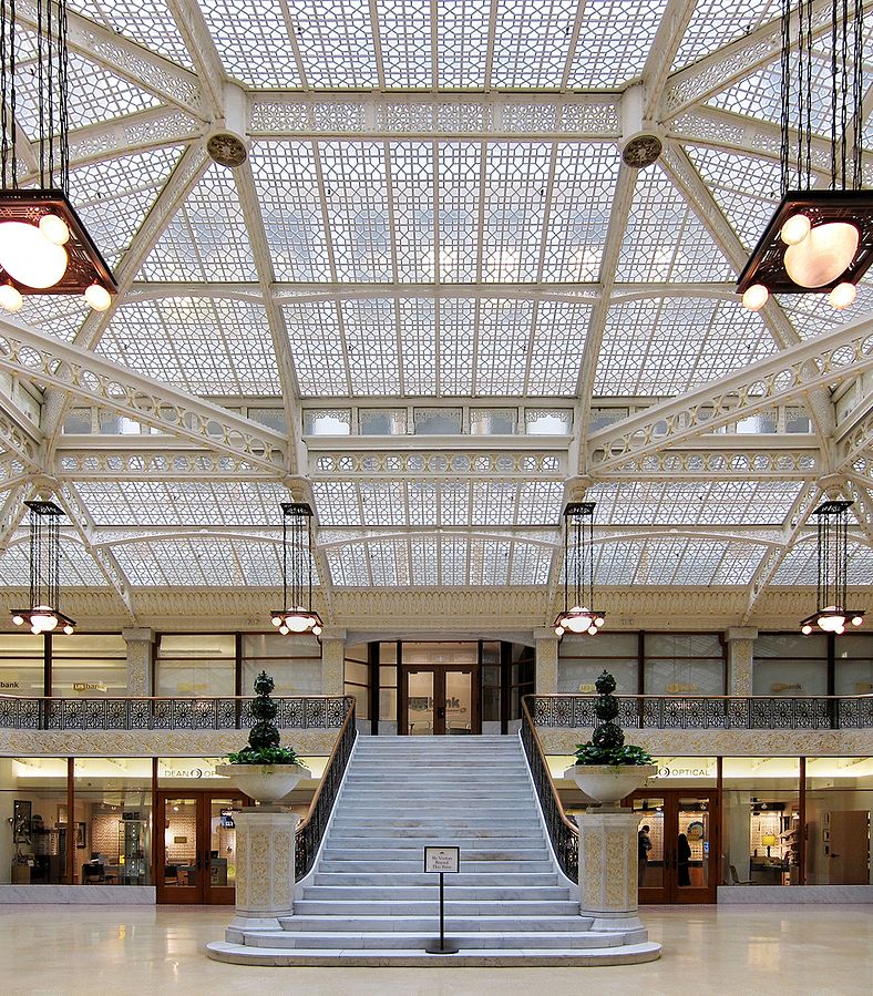 Light court in lobby of the Rookery Building