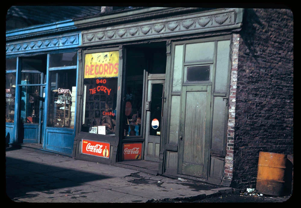 Maxwell Street Shops, 1949