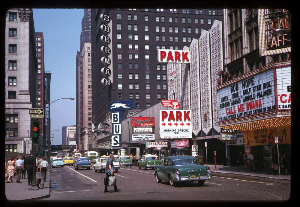 Dearborn and Randolph Streets, 1963