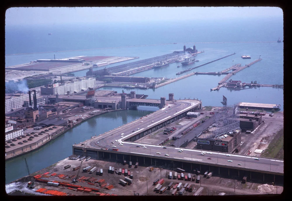 View of Navy Pier, 1963.