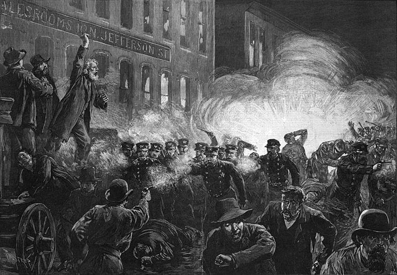 Harper's Weekly Illustration of Haymarket Square violence