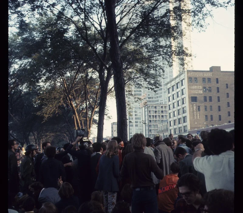 Vietnam War protest in Grant Park 1968