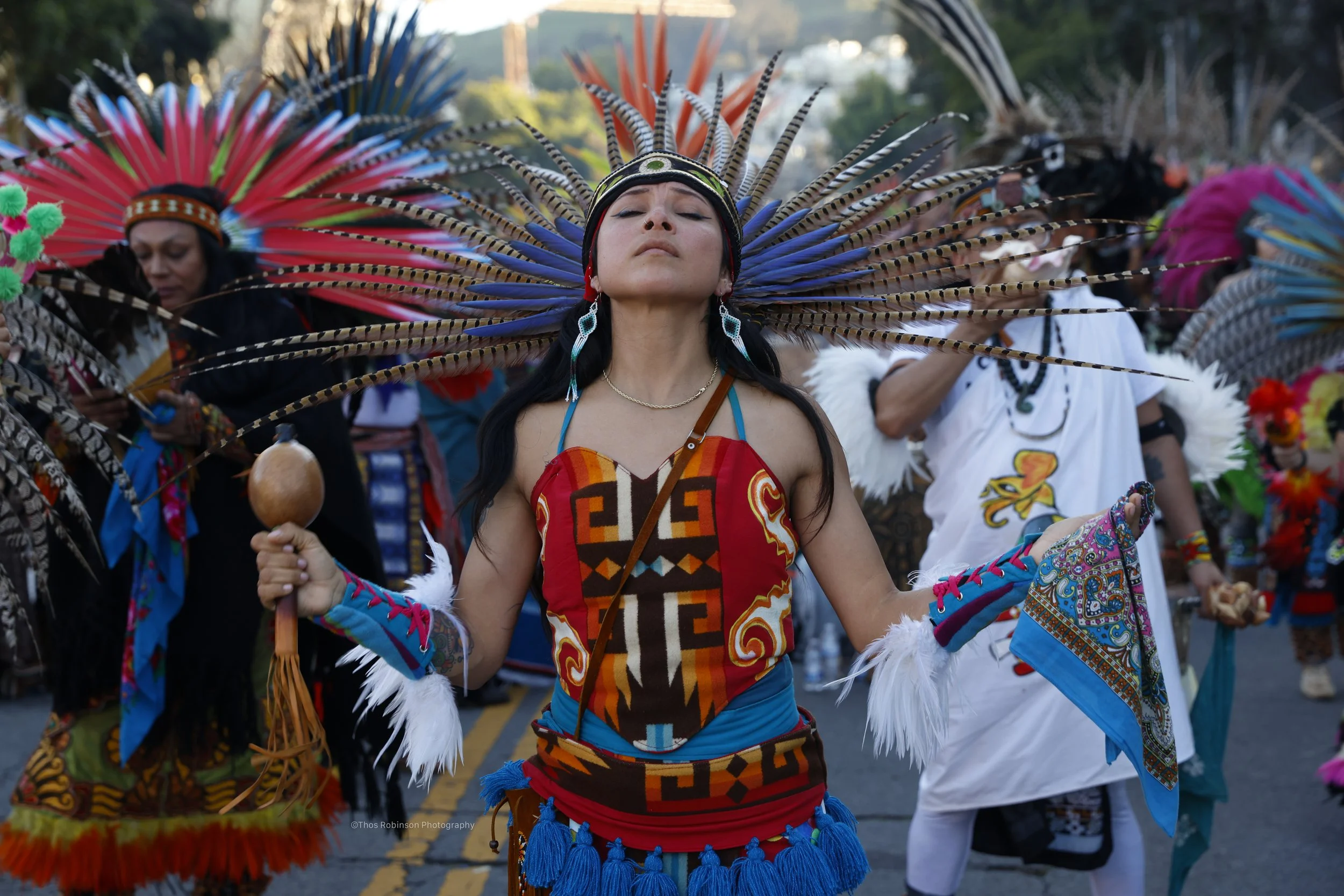  Danza Azteca. Mission District, San Francisco  