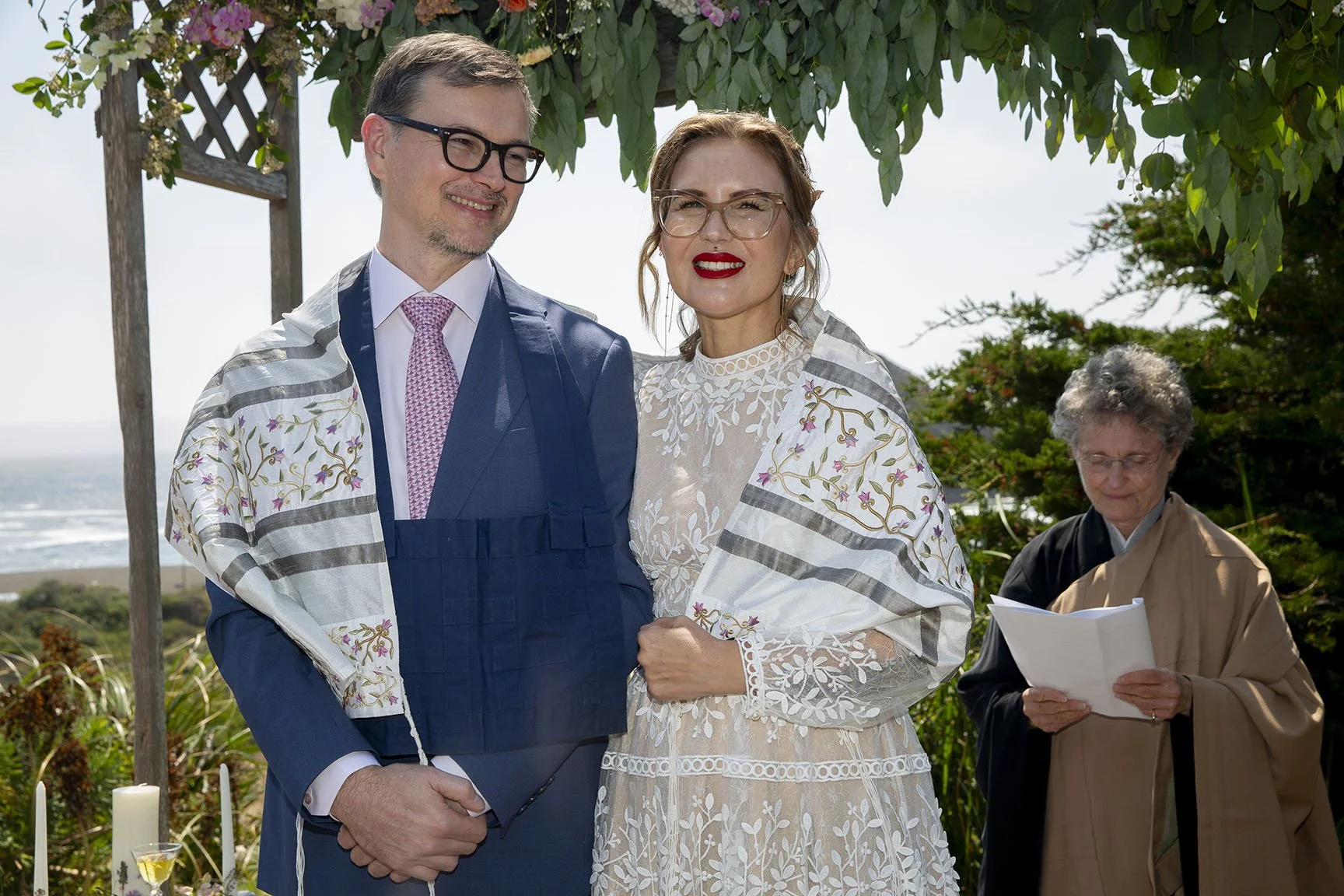  EJ Fry and Alison Klein’s wedding day in Mendocino, CA 