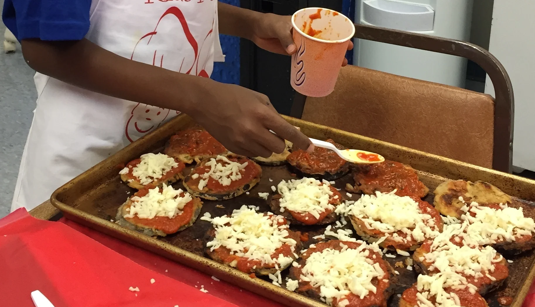 Children's Class- Eggplant Pizzas