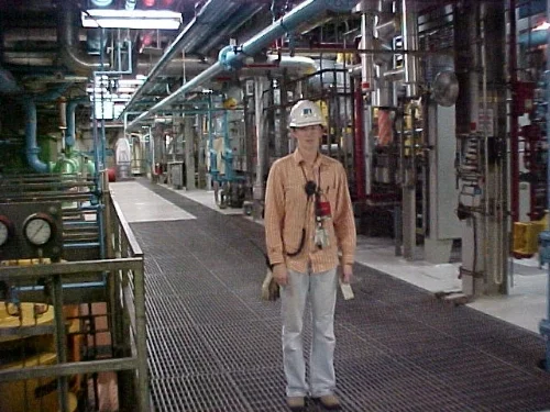 Me in the Diablo Canyon Power Plant Turbine Building (Arellano, 2004)