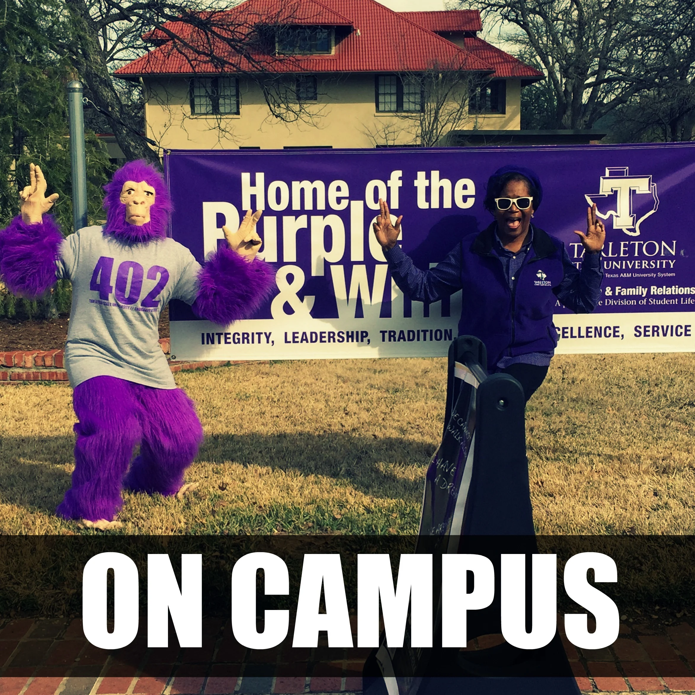 FIND US ON CAMPUS! MONDAY-THURSDAY We'll be out on campus around lunch time near the student center and the library giving away free stuff and hanging out! Come find us and be a part of what's going on!