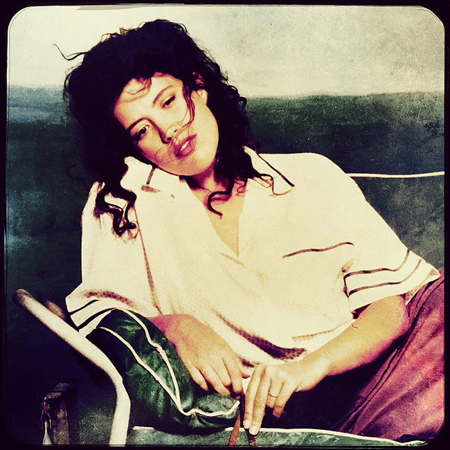 Singer Toni Childs for Rolling Stone shot on film printed and re-shot with hipstamtic app.