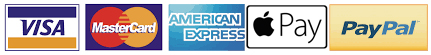We accept most credit cards and offer Apple Pay!