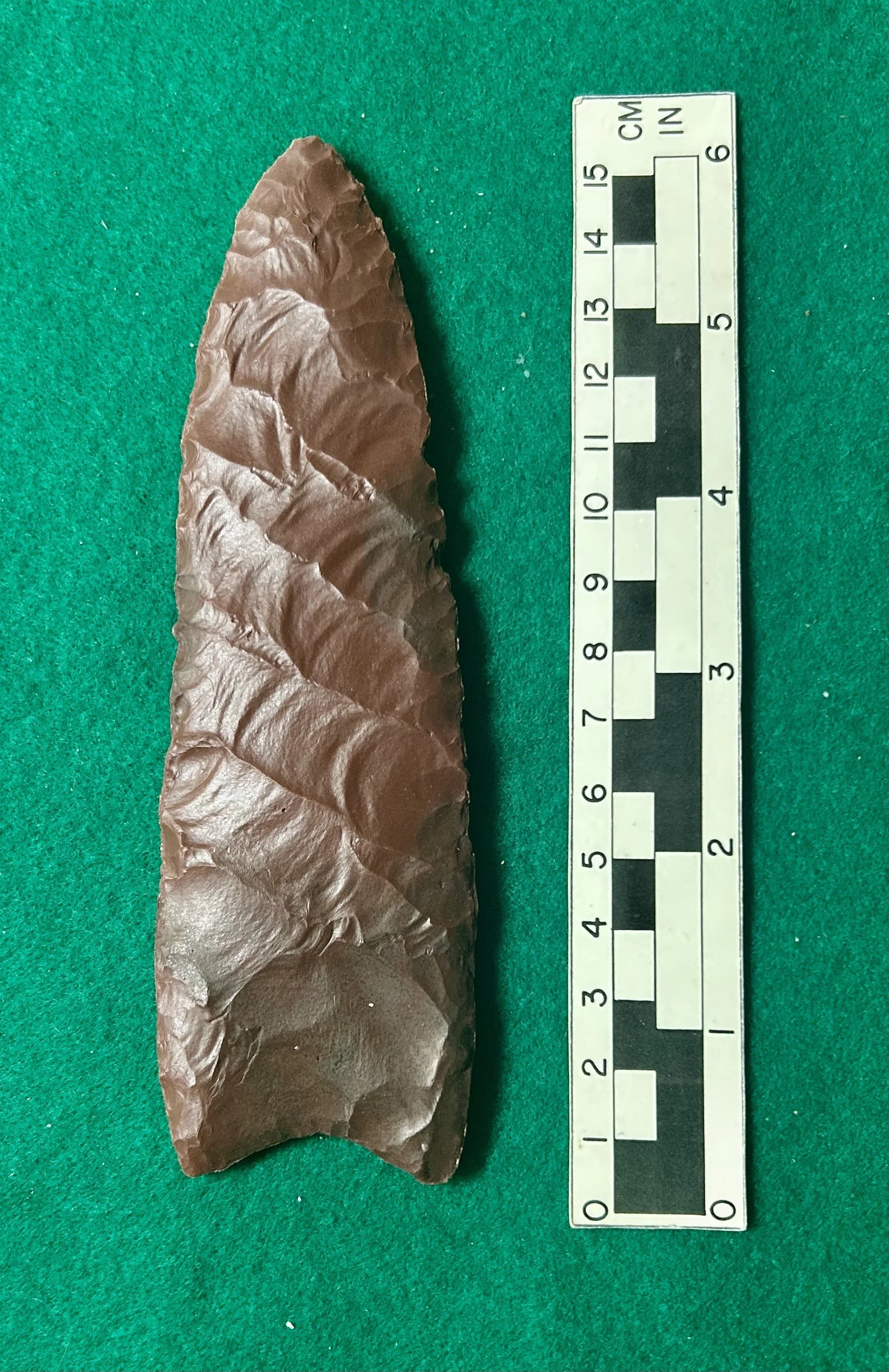 "Big Red" Clovis cast from the Fenn Clovis Cache