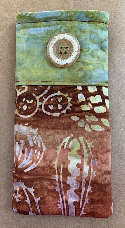 Batik Cacti Glasses Case