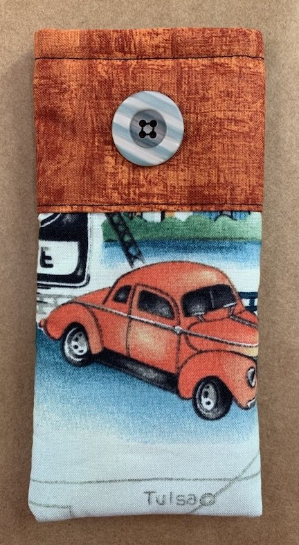 Vintage Car Glasses Case