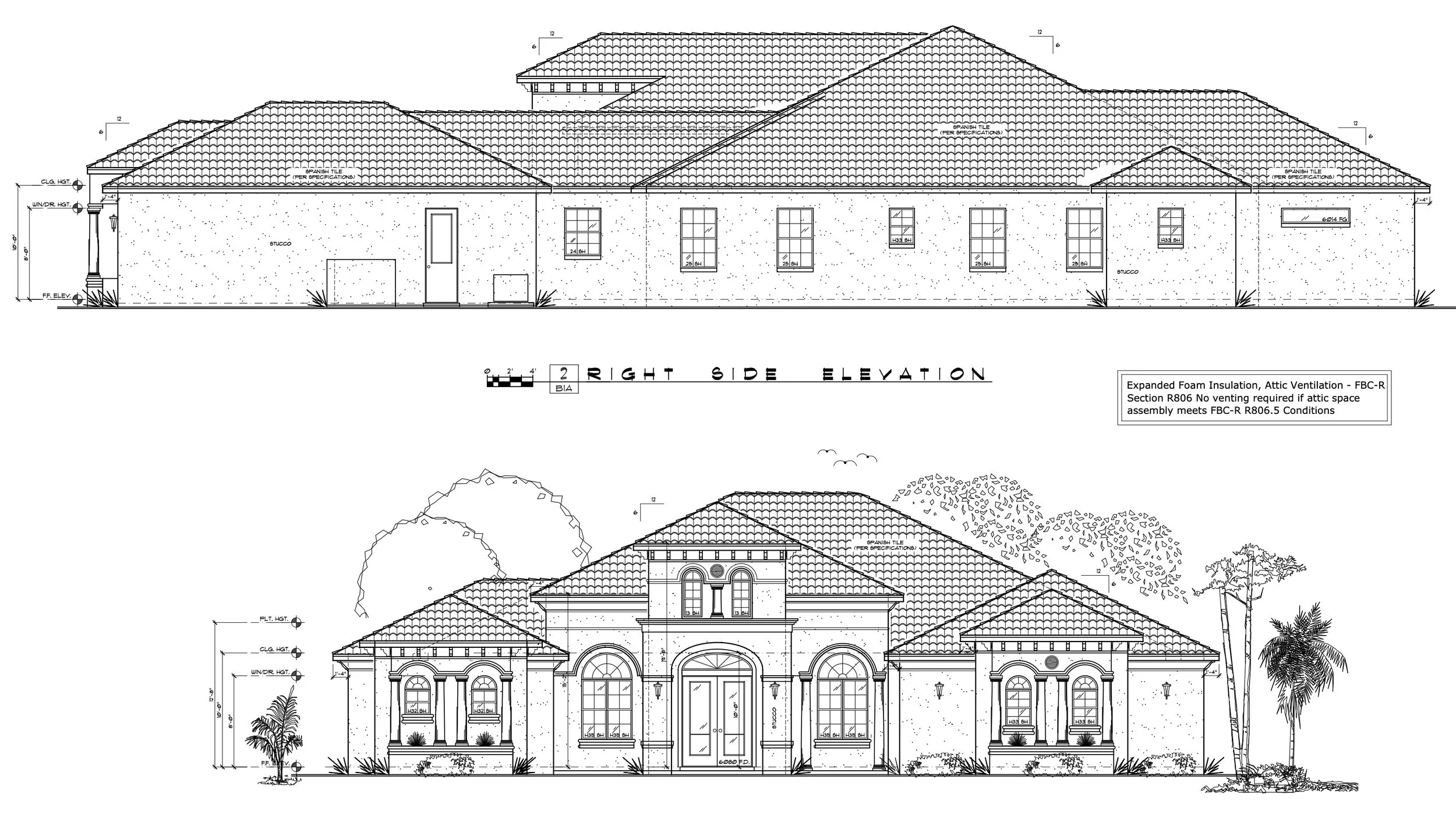 Mediterranean Style Custom Home Design