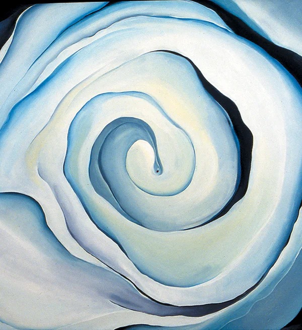 BLUE SWIRL 40 x 40 inches, oil on canvas, 2000