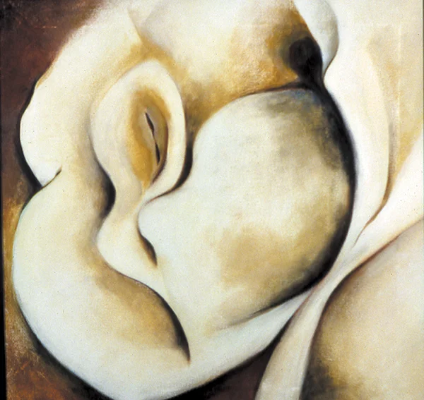 FLOWER IN RUST 40 x 40 inches, oil on canvas, 1999