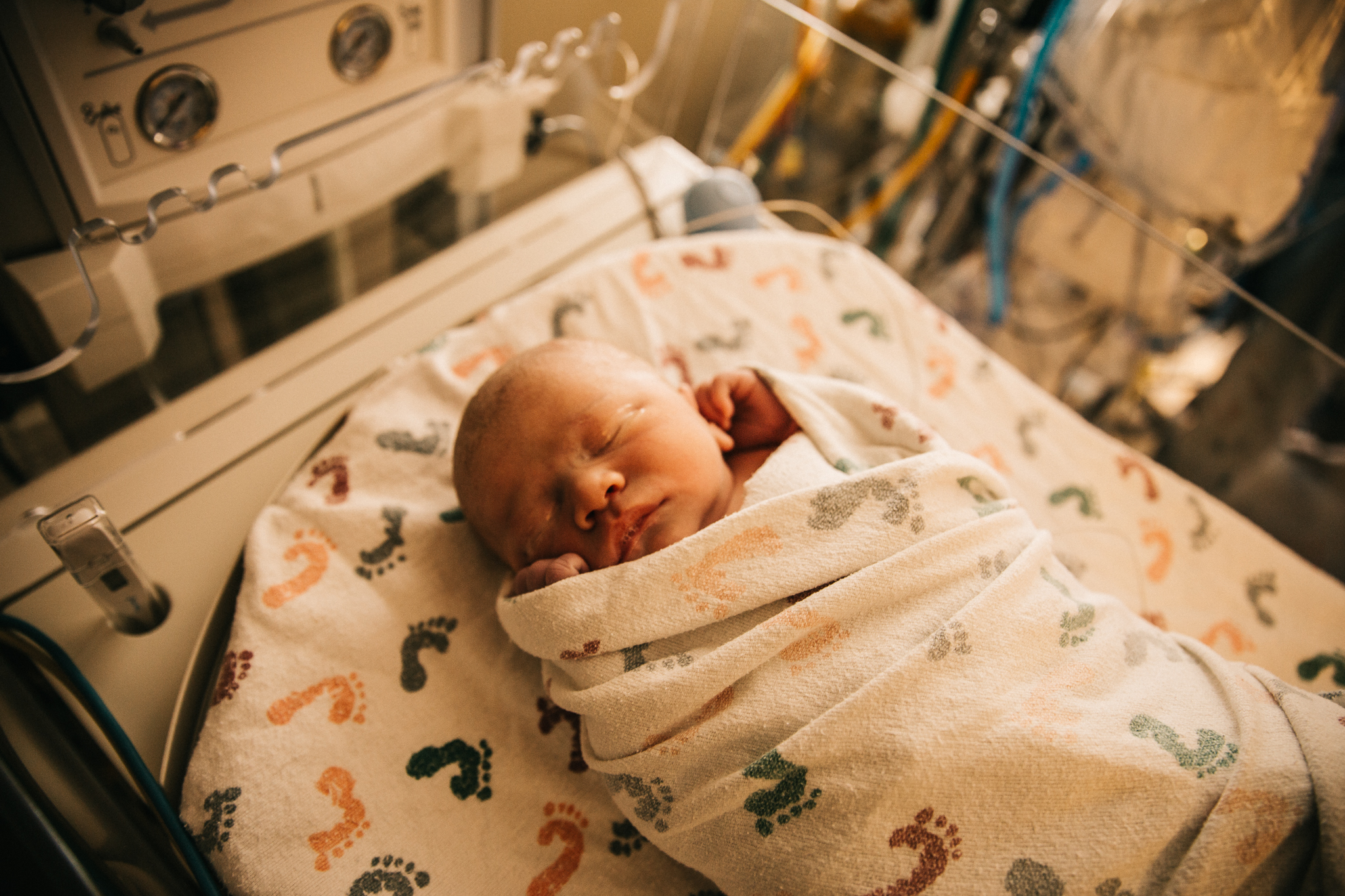 Chris took photos in the NICU so I didn't miss these moments