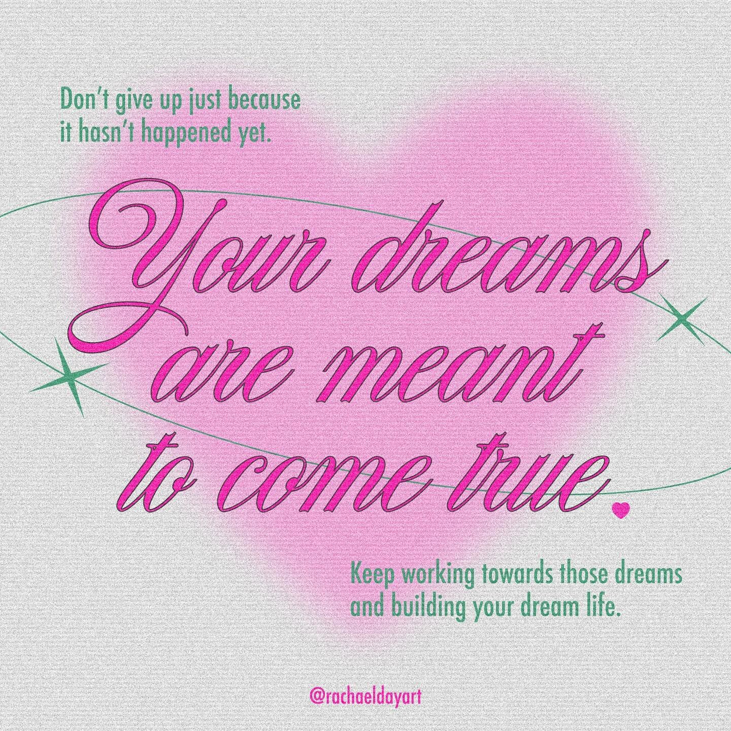 Those dreams of yours are meant to happen. 💫 Share a dream/life goal that you're brewing in the comments. I would love to know what everyone's dreaming of! 🥰